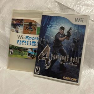 Nintendo Wii Sports and Resident Evil Wii Edition